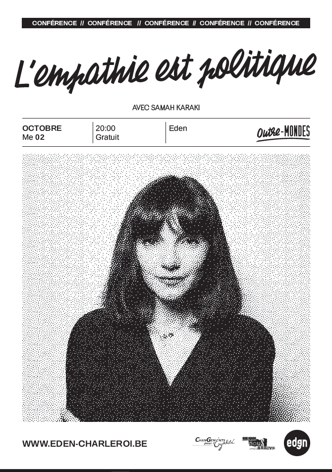 flyers événement l'empathie est politique Sama Karaki